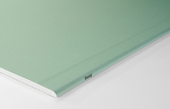 Гипсокартонный Кнауф-лист влагоогнестойкий, 2500 х 1200 х 12,5 мм