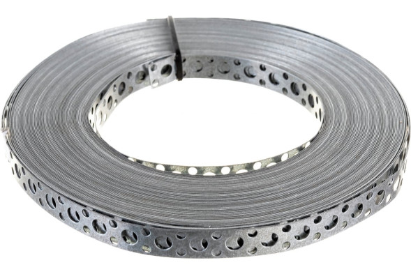 Перфорированная монтажная лента, прямая 12х0,55 мм, 25 м