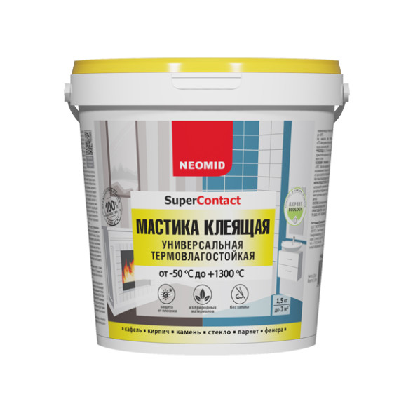 Мастика клеящая термовлагостойкая Supercontact Neomid, 20 кг