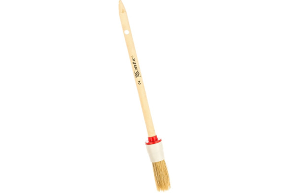 Кисть круглая MTX №2 82072, 20 мм, натуральная щетина, деревянная ручка