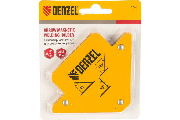 Фиксатор магнитный Denzel 97551, 3 угла, усилие 11 кг