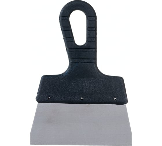 Шпатель фасадный из нержавеющей стали Сибртех 85436 с пластмассовой ручкой, 150 мм