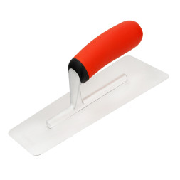 Гладилка прямая для венецианской штукатурки из нержавеющей стали Matrix 86812 с двухкомпонентной ручкой 100 х 240 мм