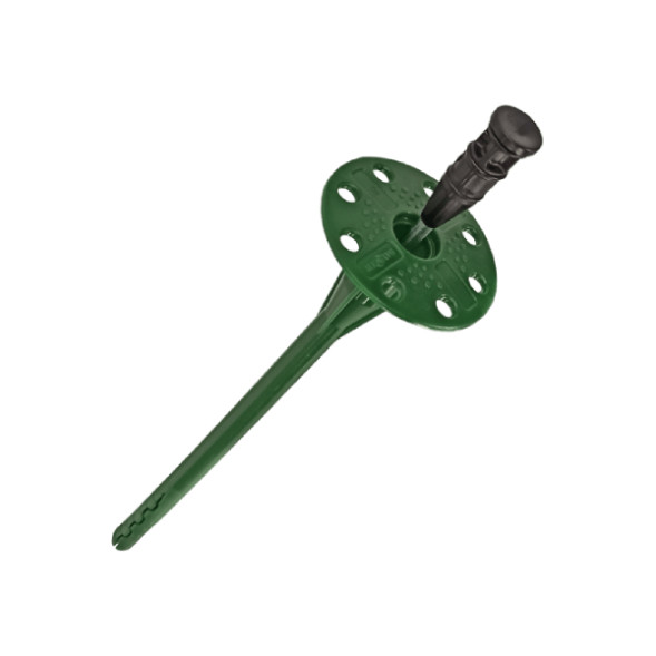 Дюбель IZL-T 10х200 мм для теплоизоляции с металлическим гвоздем, с термоголовкой