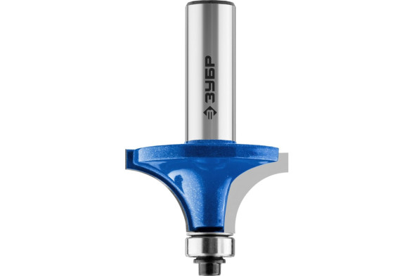 Фреза по дереву кромочная калевочная №1 Зубр Профессионал 28701-38.1, 38,1х17 мм, радиус 12,7 м, цилиндрический хвостовик