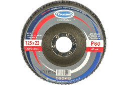 Круг лепестковый торцевой Tsunami, 125х22 мм, Р60/№25