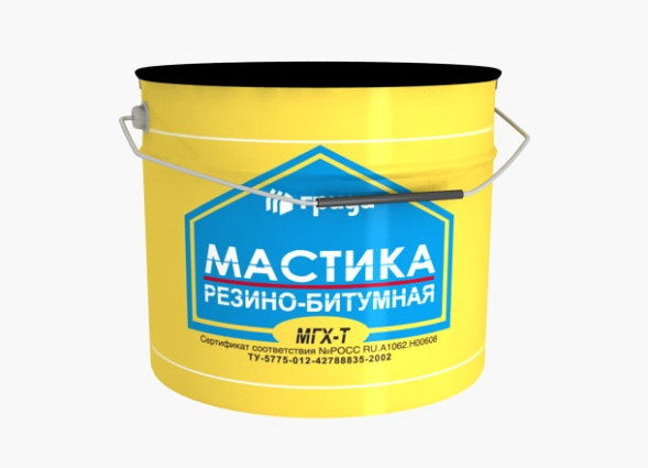 Мастика МГХ-Т Грида резино-битумная, 21 кг, ведро