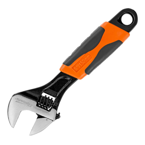 Ключ разводной Sparta 15541, 150 мм (макс. 20 мм), сталь 45, двухкомпонентная рукоятка