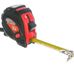 Рулетка Matrix Status magnet 3 fixation 31004, 3 м х 16 мм, двухкомпонентный корпус, зацеп с магнитом