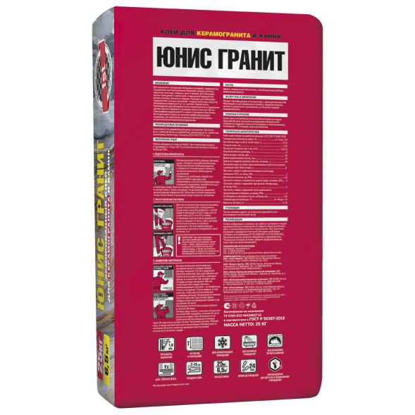 Клей плиточный Unis Гранит, 25 кг