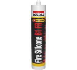 Герметик огнестойкий силиконовый Soudal Firesilicone B1 FR, цвет серый, 300 мл