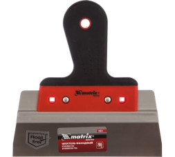 Шпатель фасадный из нержавеющей стали Matrix 85513 с двухкомпонентной ручкой, 200 мм