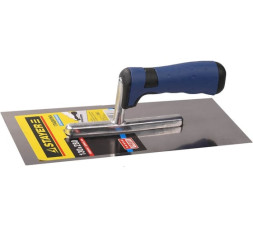 Гладилка прямая из нержавеющей стали Stayer 0805 c двухкомпонентной ручкой, 130 х 280 мм