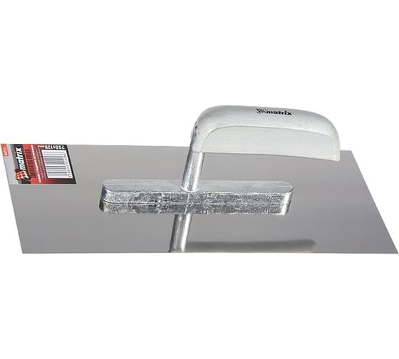 Гладилка прямая из нержавеющей стали Matrix 86733 с деревянной ручкой, 130 х 280 мм