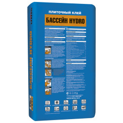 Клей плиточный Unis Бассейн Hydro влагостойкий, 25 кг