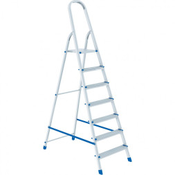 Стремянка Сибртех 97717, 7 ступеней, алюминиевая
