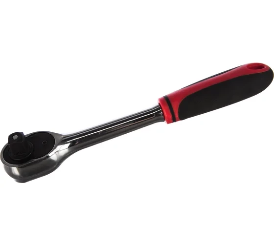 Ключ-трещотка Зубр Мастер 27736-1/2, 1/2&amp;quot;, 72 зуба, двухкомпонентная рукоятка, CrV