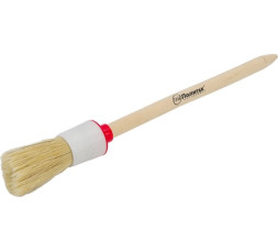 Кисть круглая Политех №4 1511025, 25 мм, натуральная щетина, деревянная ручка