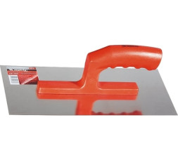 Гладилка прямая из стали с зеркальной полировкой Matrix 86774 с пластмассовой ручкой 130 х 280 мм