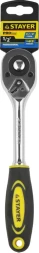 Ключ-трещотка, 1/2", CrV, 45 зубцов, "STAYER" /27786-1/2