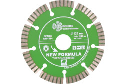 Диск отрезной алмазный турбо-сегмент Trio Diamond New Formula Turbo-Segment TS302, 125х2,2х22 мм, бетон, камень, кирпич, сухой/мокрый рез
