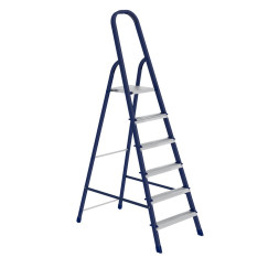 Стремянка Сибртех 97846, 6 ступени, стальная