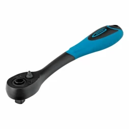 Ключ-трещотка GROSS 14082, 1/2&amp;quot;, CrV, 72 зуба, двухкомпонентная рукоятка, Comfort