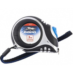 Рулетка Барс Платинум 32511, 3 м х 16 мм, обрезиненный корпус, автоматическая фиксация
