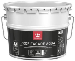 Краска фасадная Prof Facade Aqua Tikkurila, RAL 7035, глубокоматовая, база MRA, 9 л