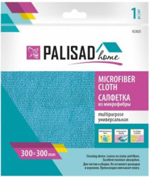 Салфетка из микрофибры Palisad 923025, 30х30 см, голубая