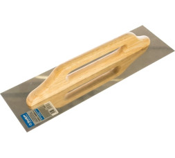 Гладилка прямаяшвейцарская из нержавеющей стали Зубр 0807 с деревянной ручкой, 130 х 480 мм