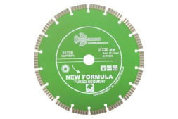 Диск отрезной алмазный турбо-сегмент Trio Diamond New Formula Turbo-Segment TS306, 230х2,7х22 мм, бетон, камень, кирпич, сухой/мокрый рез