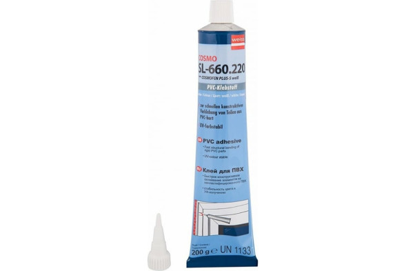 Клей-герметик диффузионный Cosmofen Plus-S SL-660.220 BL, 200 гр, цвет белый