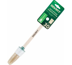 Кисть круглая Волат №6 10702-30, 30 мм, натуральная щетина, деревянная ручка