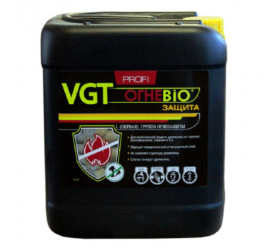 Огнебиозащита VGT Огнеbioзащита Profi, группа I, цвет бесцветный, 10 кг