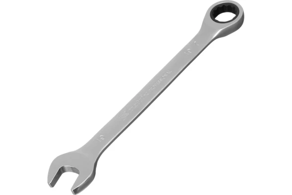 Ключ гаечный комбинированный трещеточный Matrix 14812, 19 мм, CrV, зеркальный хром