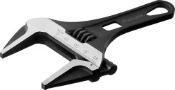 Ключ разводной Kraftool SlimWide Compact 27266-25, 160 мм (макс. 43 мм), CrV, тонкие губки, укороченная рукоятка