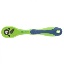 Ключ-трещотка Сибртех 14007, 1/4&amp;quot;, CrV, с переключателем, двухкомпонентная рукоятка