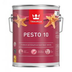 Эмаль универсальная Pesto 10 Tikkurila, RAL 7024, матовая, база C, 2,7 л
