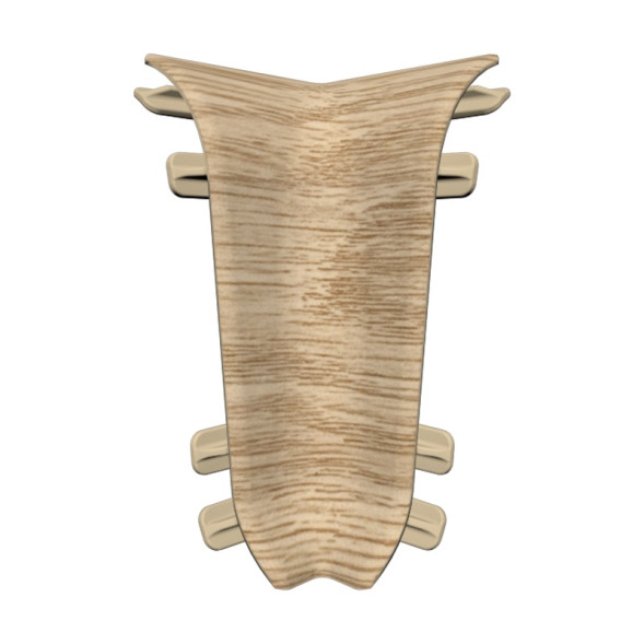 Угол внутренний для плинтуса Идеал Комфорт, цвет Дуб, 55 мм, упаковка 2 шт.