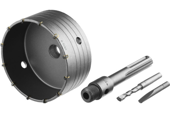 Коронка по бетону в сборе Зубр Профессионал 2918-125, 125 х 72 мм, М22/SDS MAX