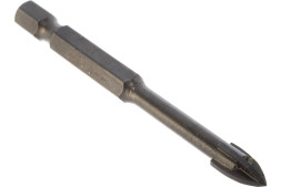 Сверло по керамике и стеклу Stayer 2985-06_z01, D6 мм, крестовая пластина ВК6, шестигранный хвостовик