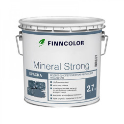 Краска фасадная матовая Finncolor Mineral Strong, база А, RAL G456, 2,7 л