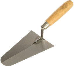 Кельма бетонщика стальная Fit 05006 треугольник с деревянной ручкой, 160 мм