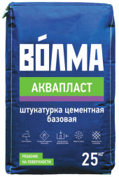 Цементная базовая штукатурка Волма Аквапласт, 25 кг