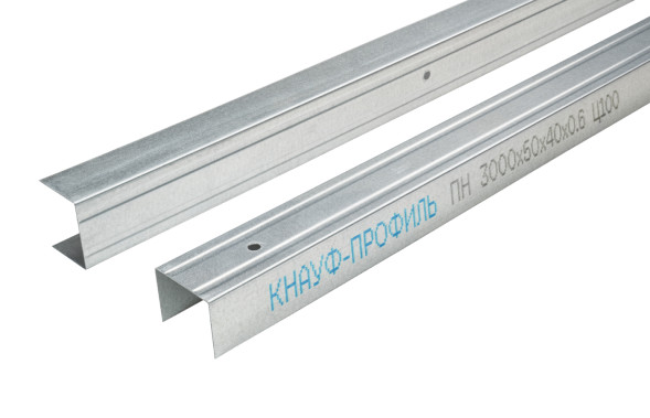 Профиль направляющий потолочный (ПН), 50мм х 40мм, L-3м, Кнауф