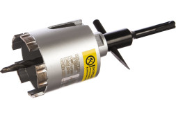 Коронка алмазная по бетону в сборе Hilberg Laser Five Teeth HP268, 68 х 60 мм, безударная, М16/SDS PLUS