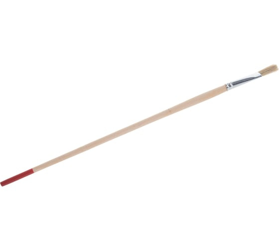 Кисть круглая Stayer 0124-10, тонкая №10 (11мм), натуральная щетина, деревянная ручка