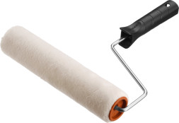 Валик из велюра Зубр Оптима 03547-18_z01 с ручкой, 40 х 180 мм, ворс 4 мм, бюгель 6 мм