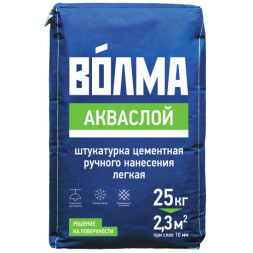 Цементная штукатурка Волма Акваслой, 25 кг